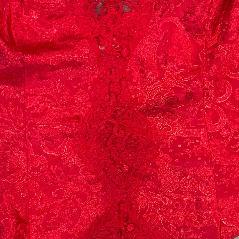 Victoria's Secret Vintage Red Lingerie Set Size Large - Picture 3 of 5